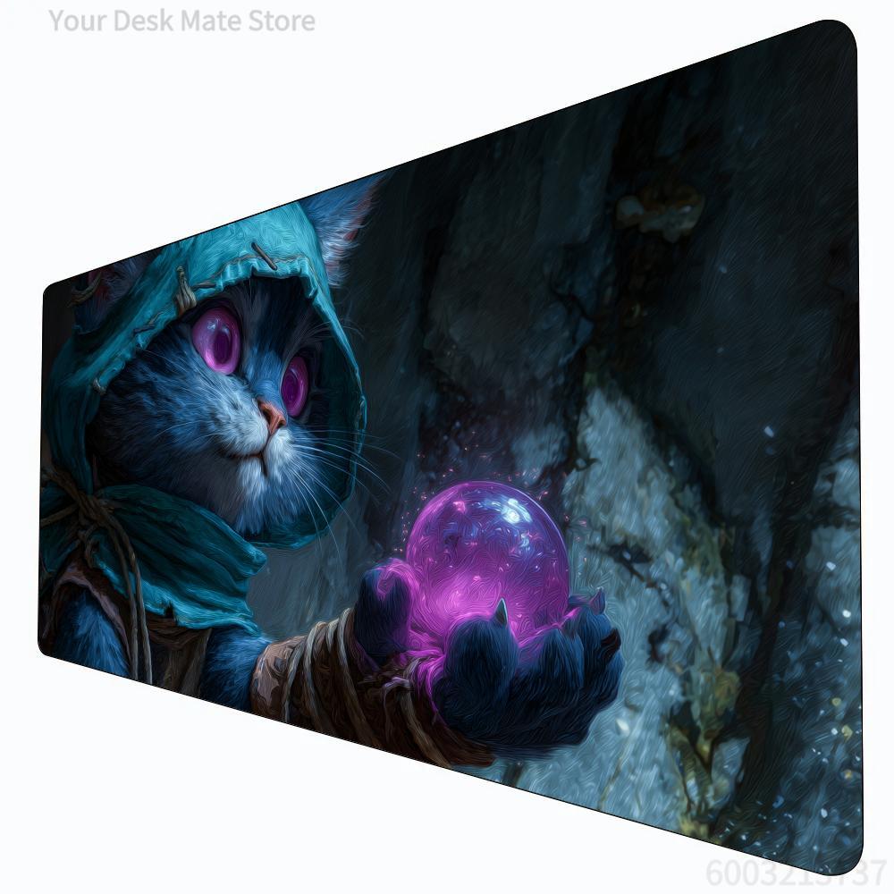 Door Mat Blank - Mysterious Cat Fortune Teller MTG Playmat