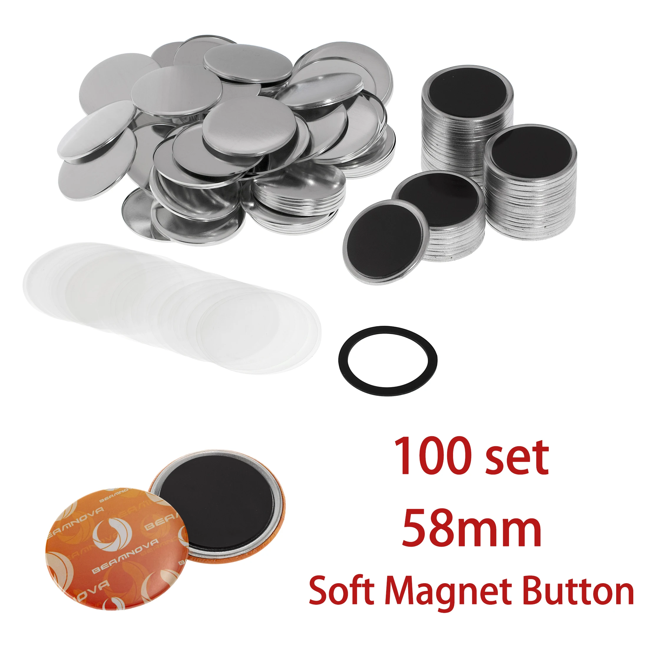 100set 58mm Blank Pin Button B - đánh giá và giá Button Badge Blank